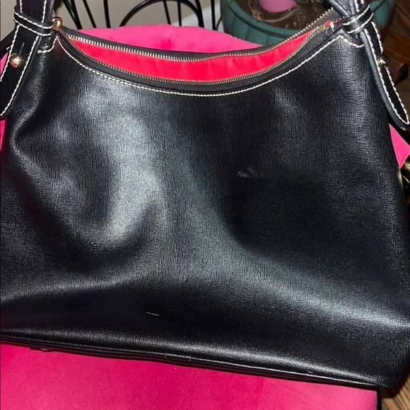 Dooney and Bourke Leather Hobo Bag - Picture 7 of 7